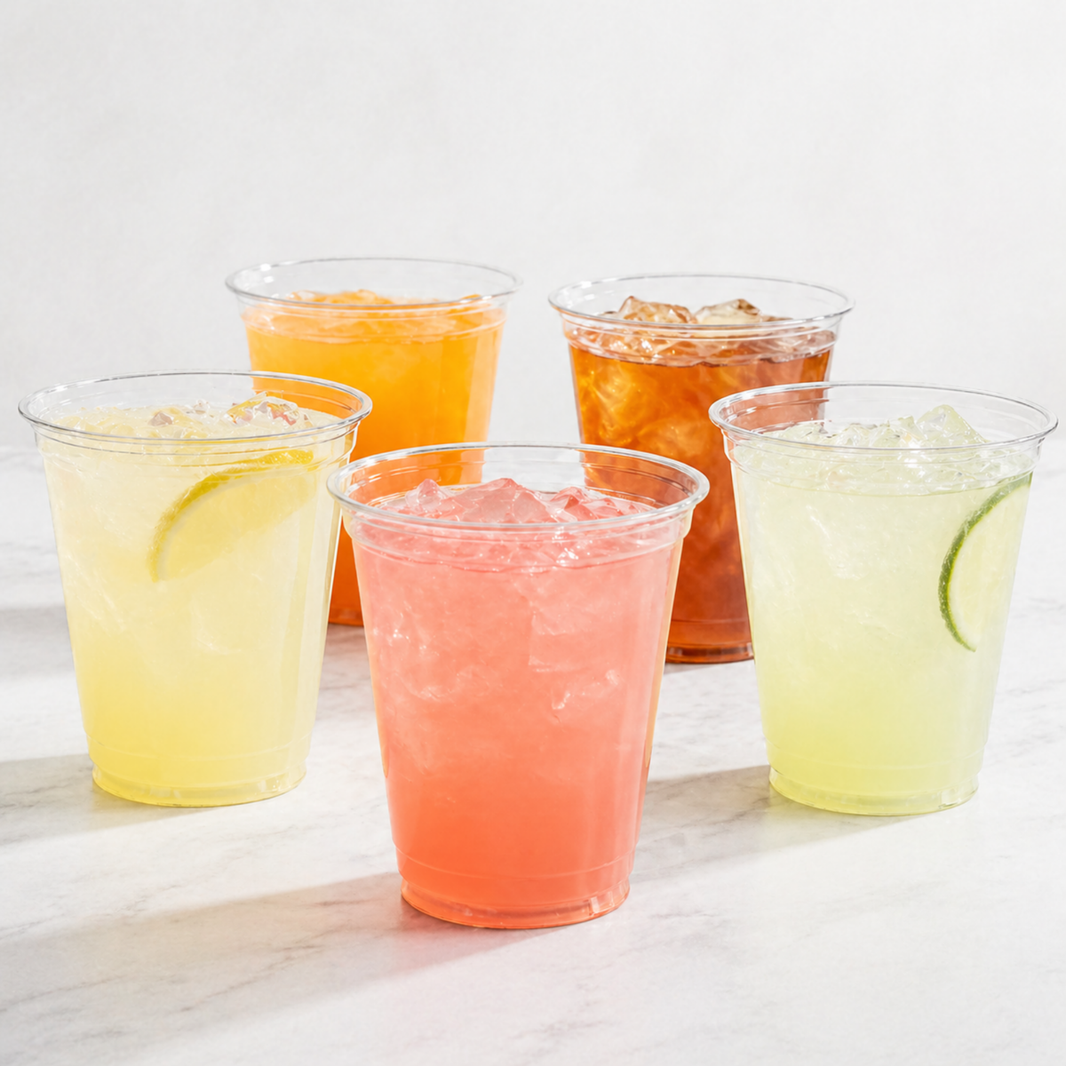 Rise Up 10 oz Clear PET Plastic Cold Cup - 1000/Case