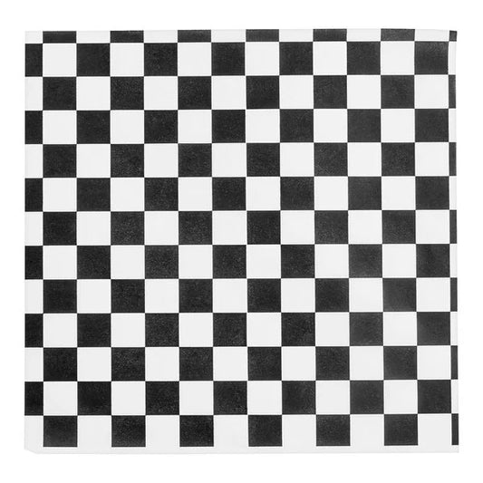 12"x12" Black Check Deli Wrap Paper (basket Liner) - 5,000/Case