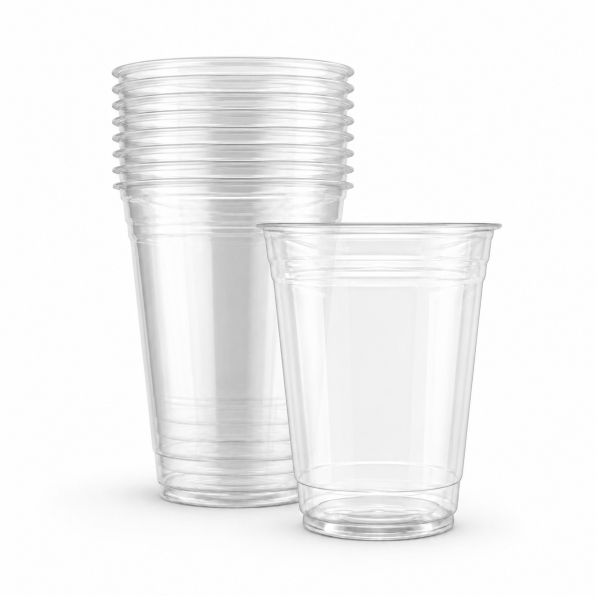 Rise Up 16 oz Clear PET Plastic Cold Cup - 1000/Case