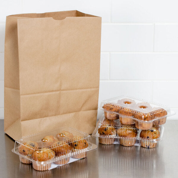 Duro 1/6 Natural Kraft Paper Barrel - 500/Bundle