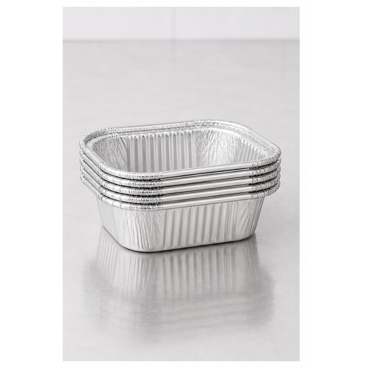 1lb Oblong Foil Take-Out Container - 1,000/Case