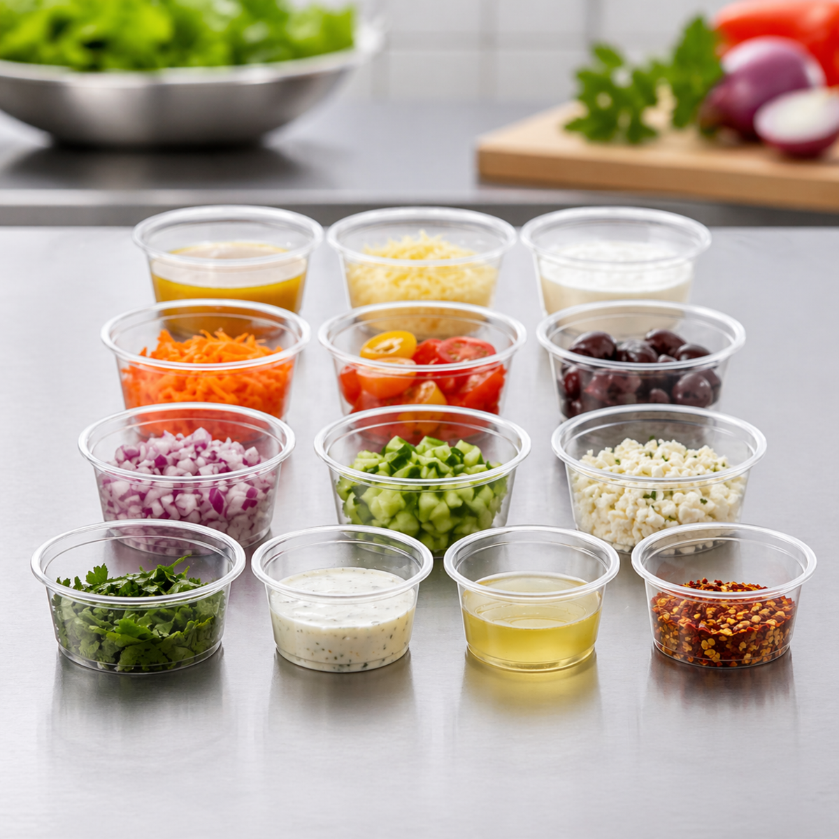 2 oz Clear Portion Cups, 2500 Count Case