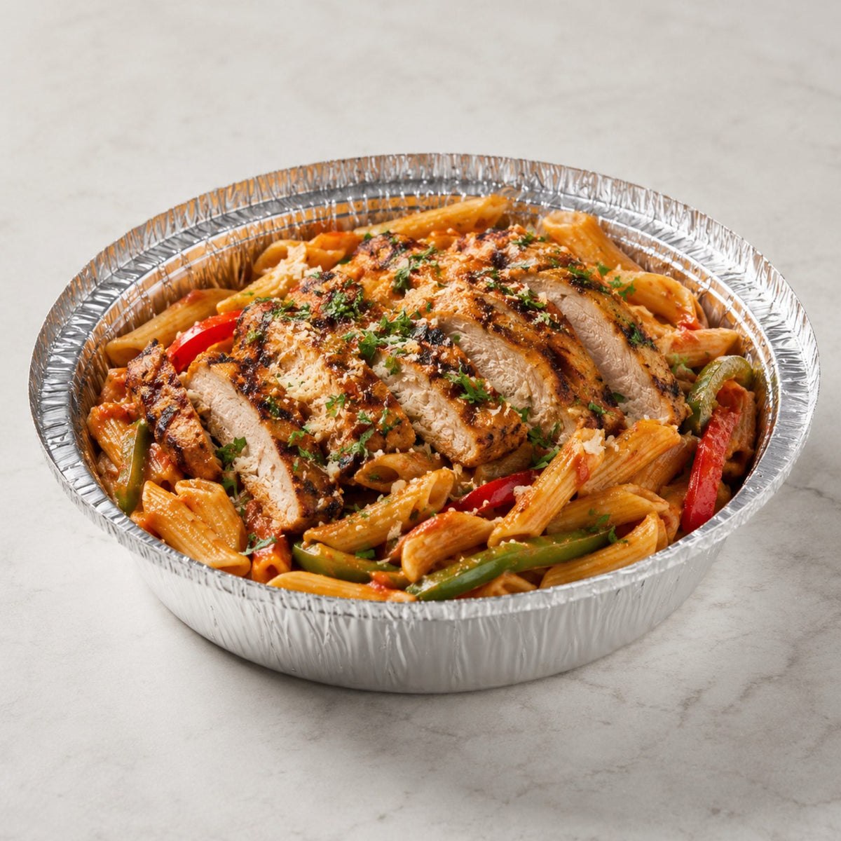 7" Round Heavy Duty Aluminum Foil Container - 500/Case