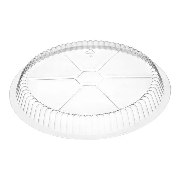 8" Clear Round Plastic Dome Lid - 500/Case