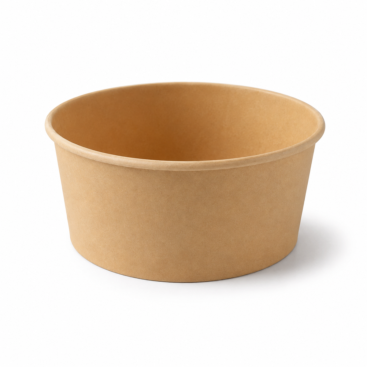 33 oz Round Kraft Food Container - 300/Case