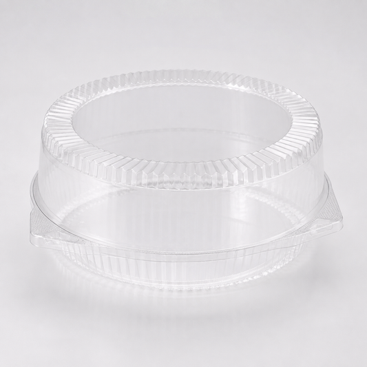 10" Clear Hinged Pie Clamshell Container Deep - 200/Case