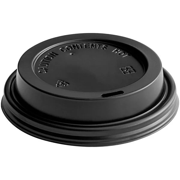 Black Dome Lid Hot Cups (only Sip) - 1,000/Case