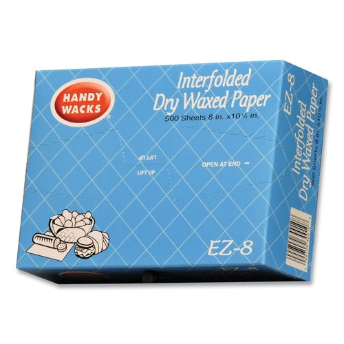 EZ 8 - 8" X 10 3/4' Dry Wax Paper - 6,000/Case