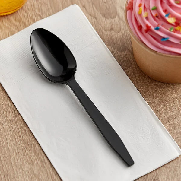 Spoon Black Heavy Weight (No Wrap) - 1,000/Case