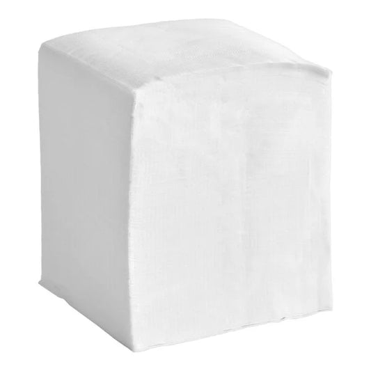 White Customizable 1-Ply Beverage / Cocktail Napkin - 4,000/Case