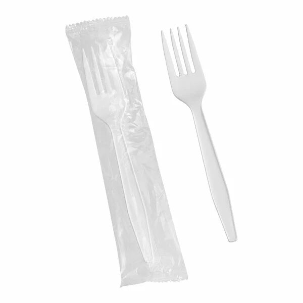 Fork White Heavy Weight (Wrapped) - 1,000/Case