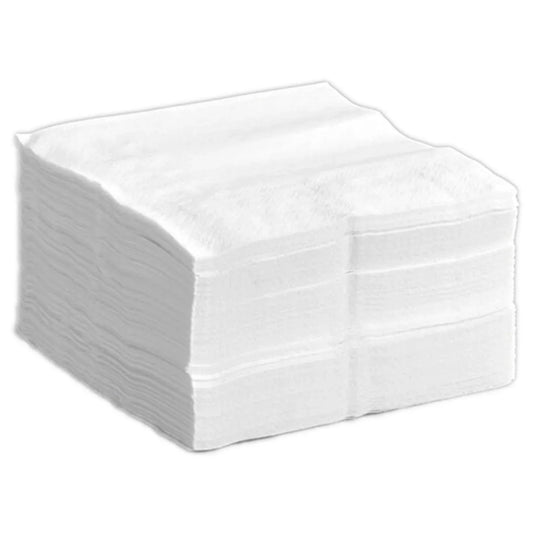 10" x 12" White 1/4 Fold Lunch Napkin - 6,000/Case