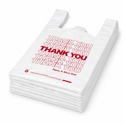 White T-Sack Medium Hd 10X5X18 14 Mic - 1000/Case
