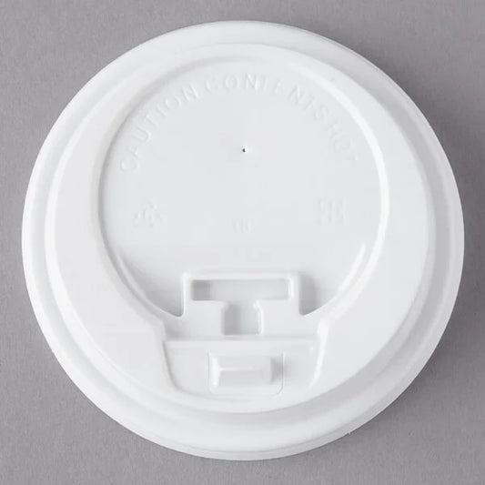 White Dome Lid Hot Cup (Tap) - 1,000/Case