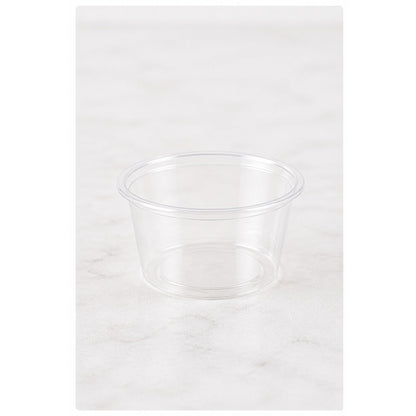 0.75oz. Clear Plastic Souffle Cup / Portion Cup - 2,500/Case