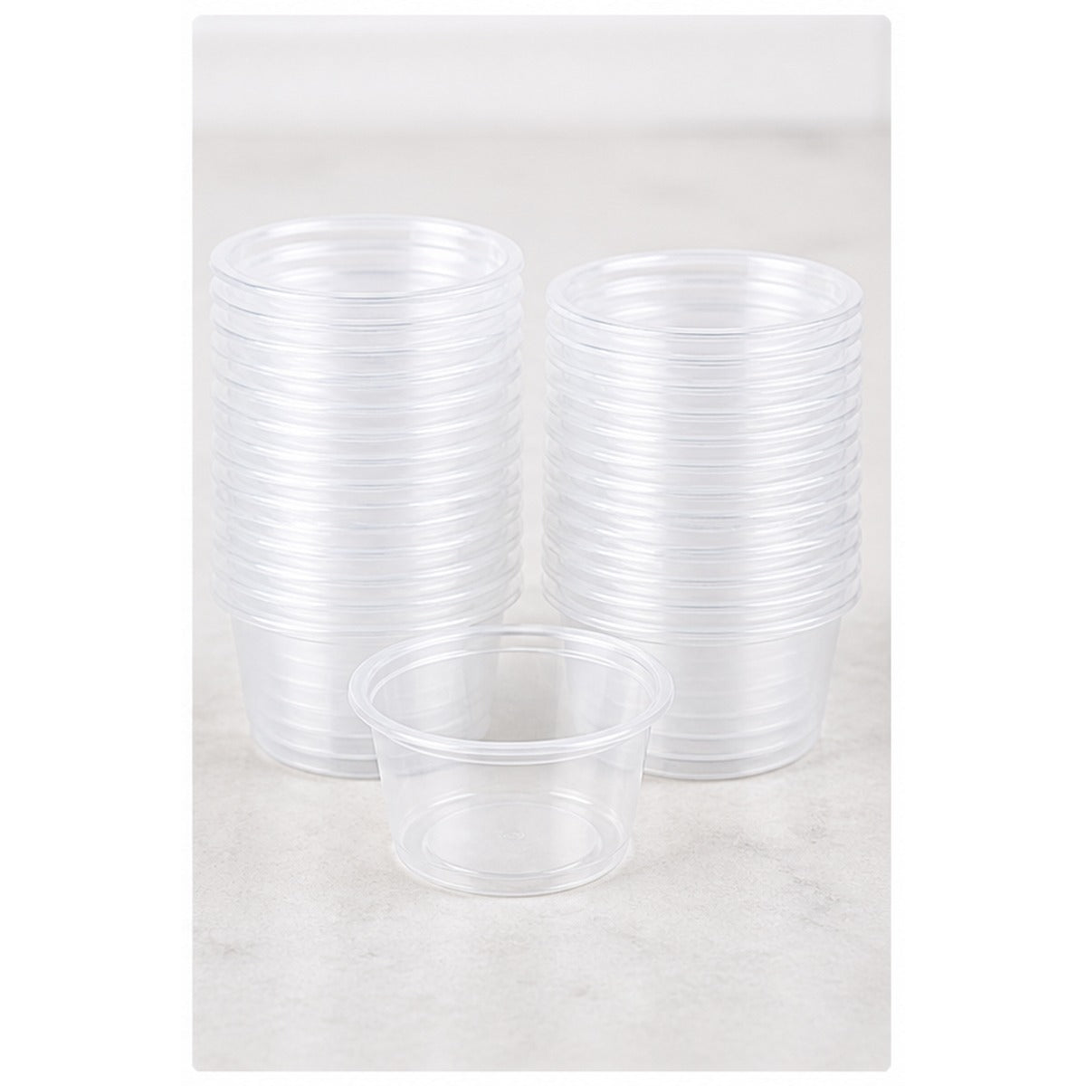 0.75oz. Clear Plastic Souffle Cup / Portion Cup - 2,500/Case
