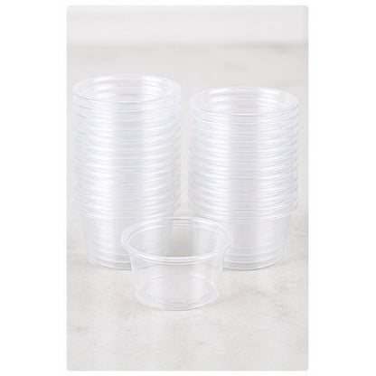 0.75oz. Clear Plastic Souffle Cup / Portion Cup - 2,500/Case
