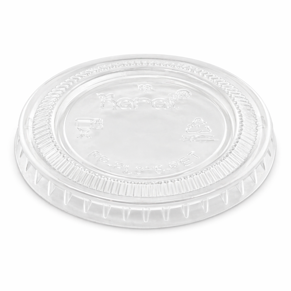 1 oz Clear Portion Cup Lids, 2500 Count Case
