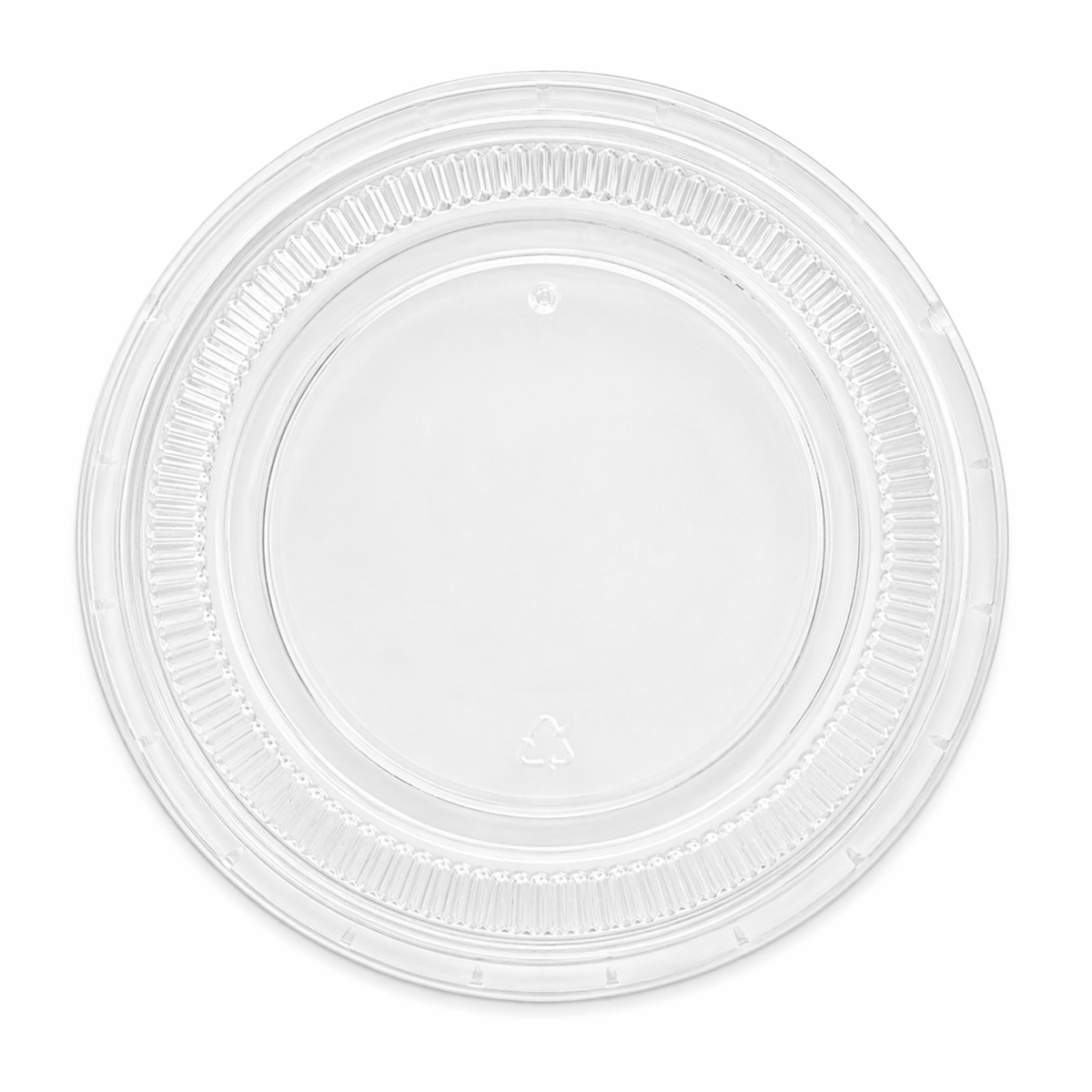 1 oz Clear No-Slot Portion Container Lids, 2500 Count Case