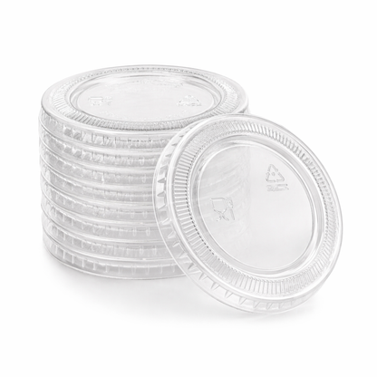 1 oz Clear Portion Cup Lids, 2500 Count Case