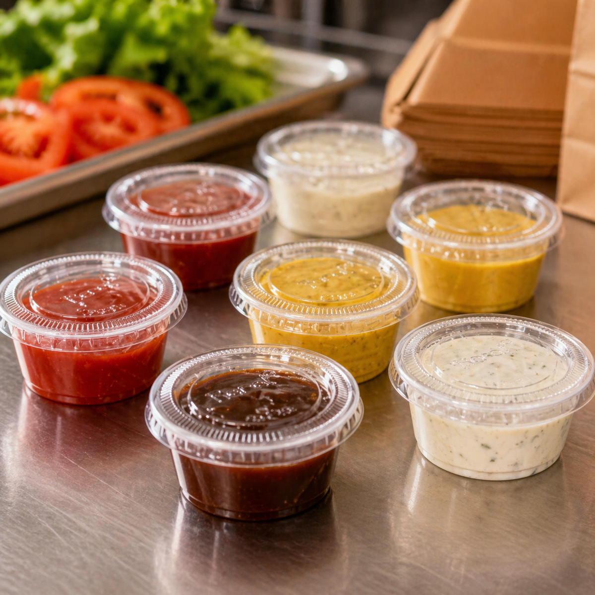 1 oz Clear Portion Cup Lids, 2500 Count Case