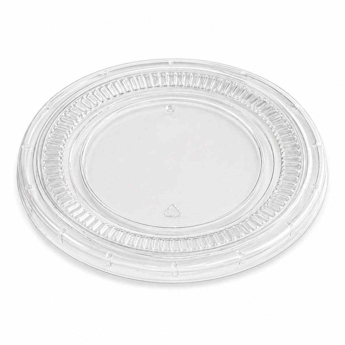 1 oz Clear No-Slot Portion Container Lids, 2500 Count Case