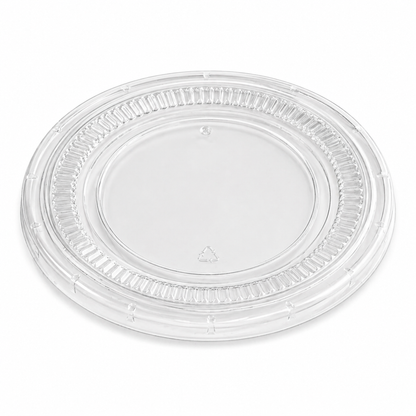 1 oz Clear No-Slot Portion Container Lids, 2500 Count Case