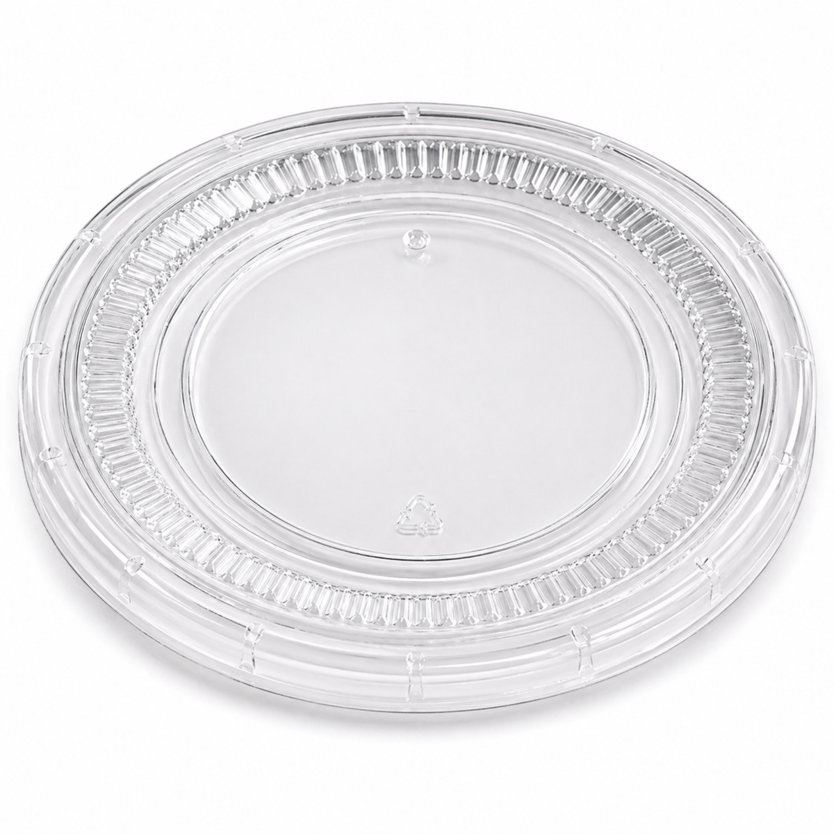 1 oz Clear No-Slot Portion Container Lids, 2500 Count Case
