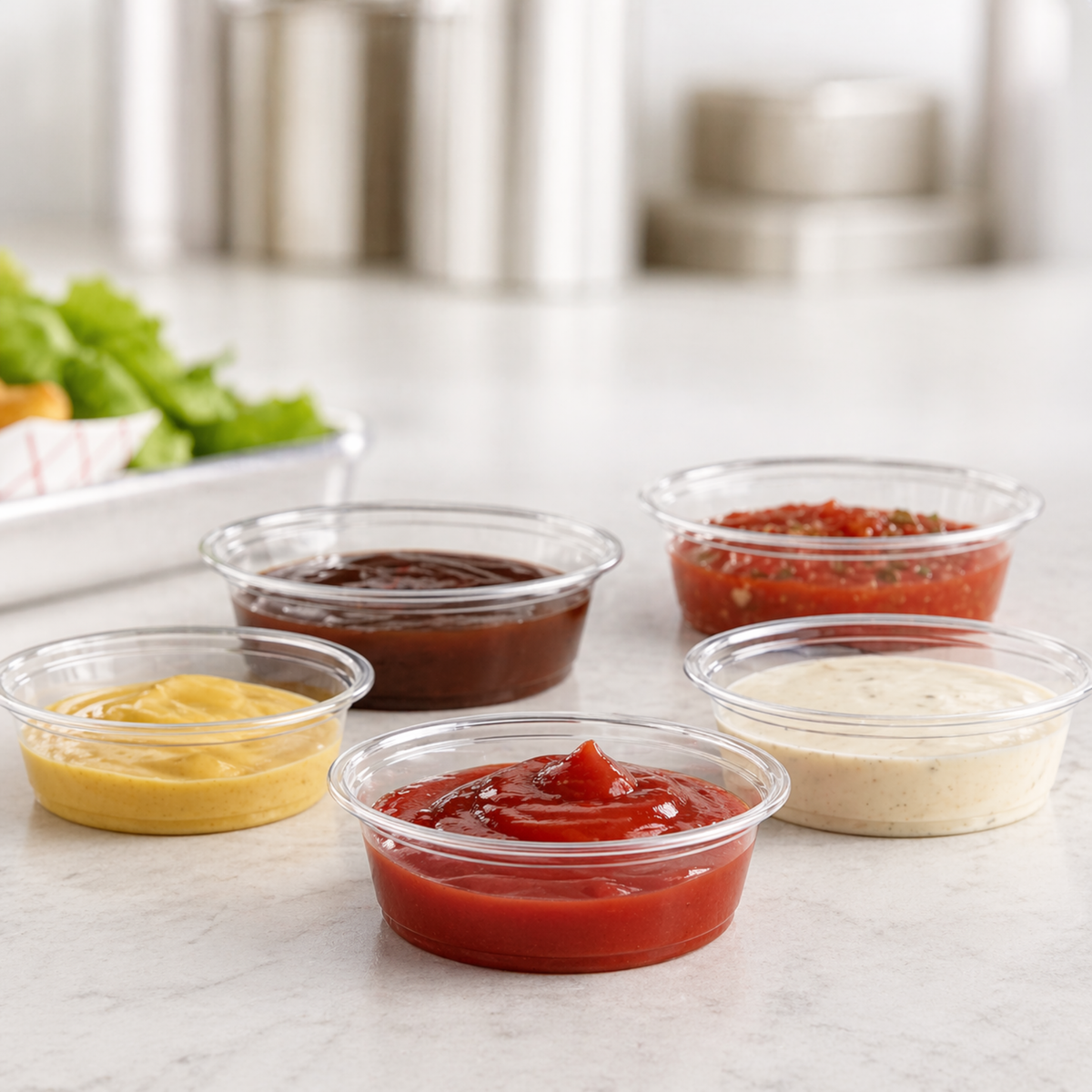 1.5 oz Clear Portion Cups, 2500 Count Case