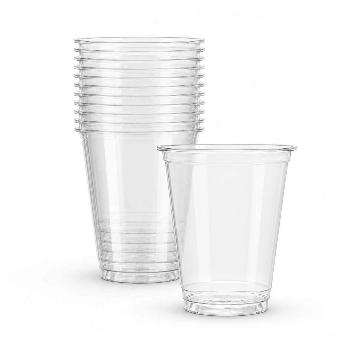 Rise Up 10 oz Clear PET Plastic Cold Cup - 1000/Case