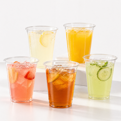Rise Up 10 oz Clear PET Plastic Cold Cup - 1000/Case