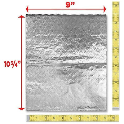 10 3/4 x 9 Aluminum Foil Sheet (Sandwich Wrap) - 12x200/Case