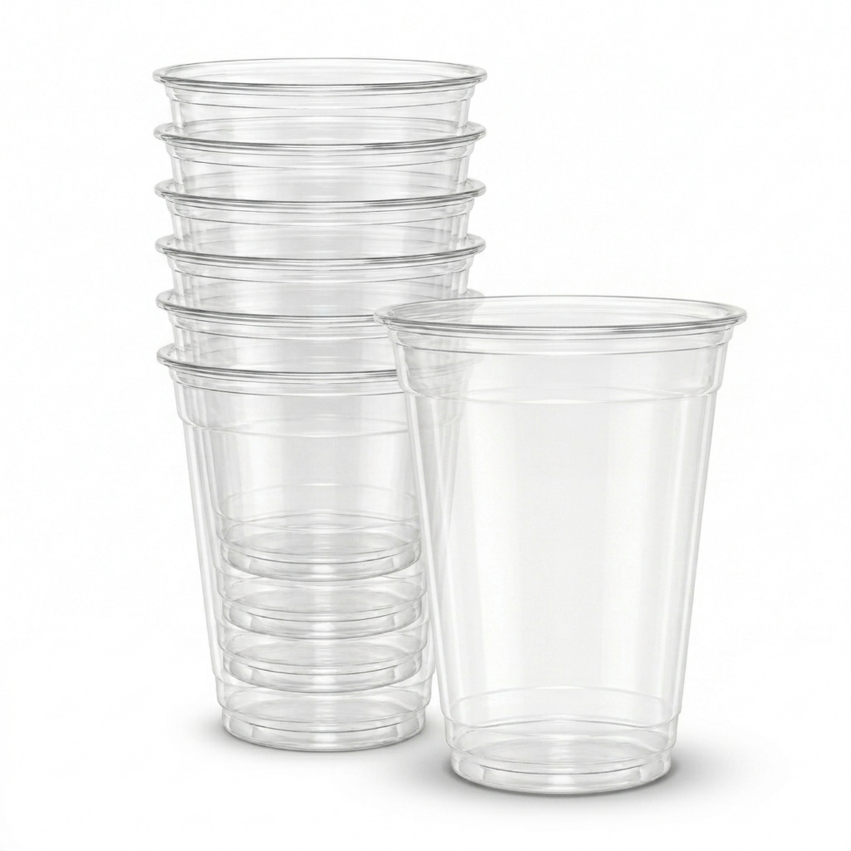 Rise Up 12 oz Clear PET Plastic Cold Cup - 1000/Case