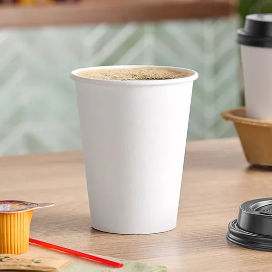 12oz White Hot Cup - 1,000/Case