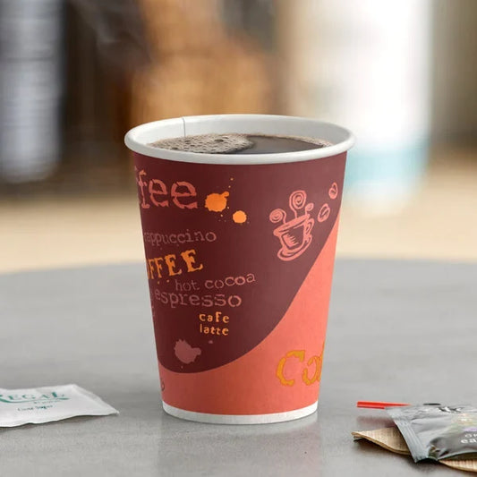 12oz Hot Cup Printed - 1,000/Case