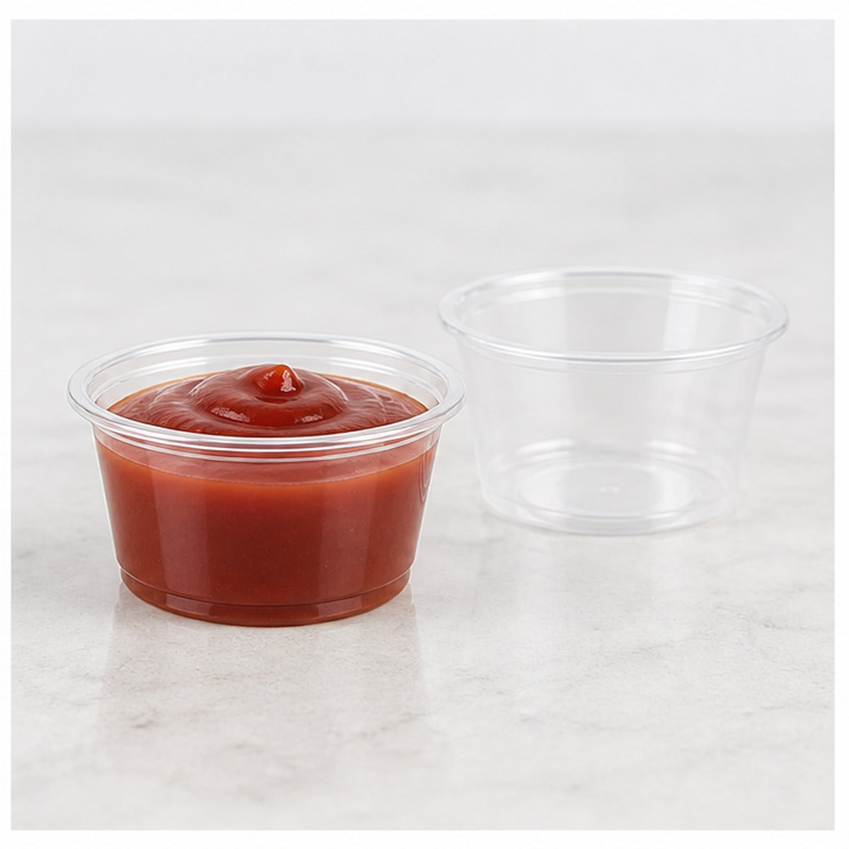 1.5oz. Clear Plastic Souffle Cup / Portion Cup Heavy Duty - 2,500/Case
