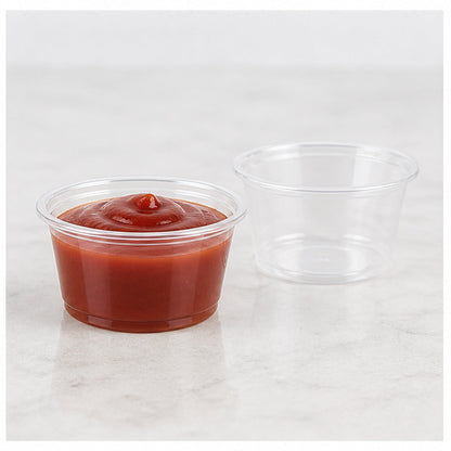 1.5oz. Clear Plastic Souffle Cup / Portion Cup Heavy Duty - 2,500/Case