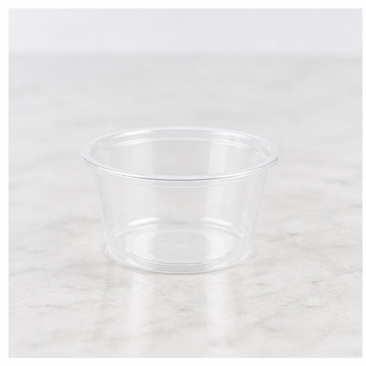 1.5oz. Clear Plastic Souffle Cup / Portion Cup Heavy Duty - 2,500/Case