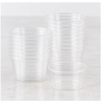 1.5oz. Clear Plastic Souffle Cup / Portion Cup Heavy Duty - 2,500/Case