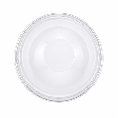 Rise Up 16/20/24 oz Clear PET Dome Lid with No Hole - 1000/Case