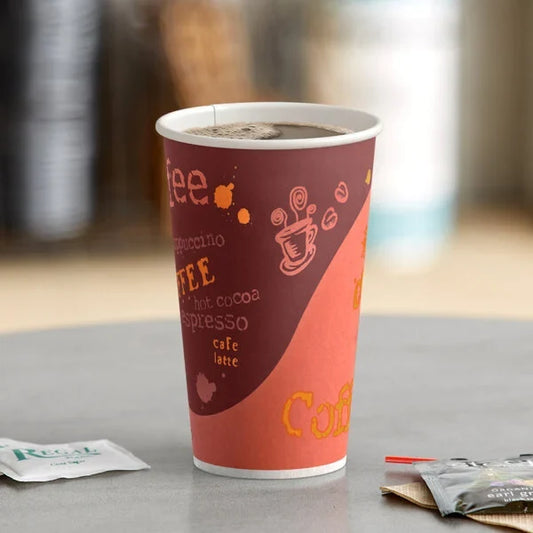 16oz Hot Cup Printed - 1,000/Case