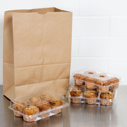 Duro 1/6 Natural Kraft Paper Barrel - 500/Bundle