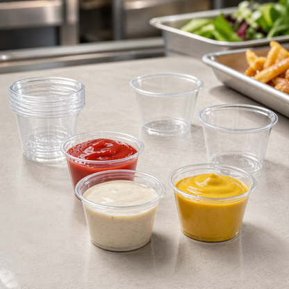 1 oz Clear Portion Cups, 2500 Count Case