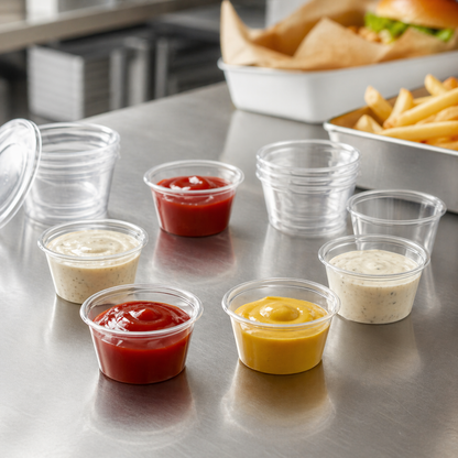 1 oz Clear Portion Cups, 2500 Count Case