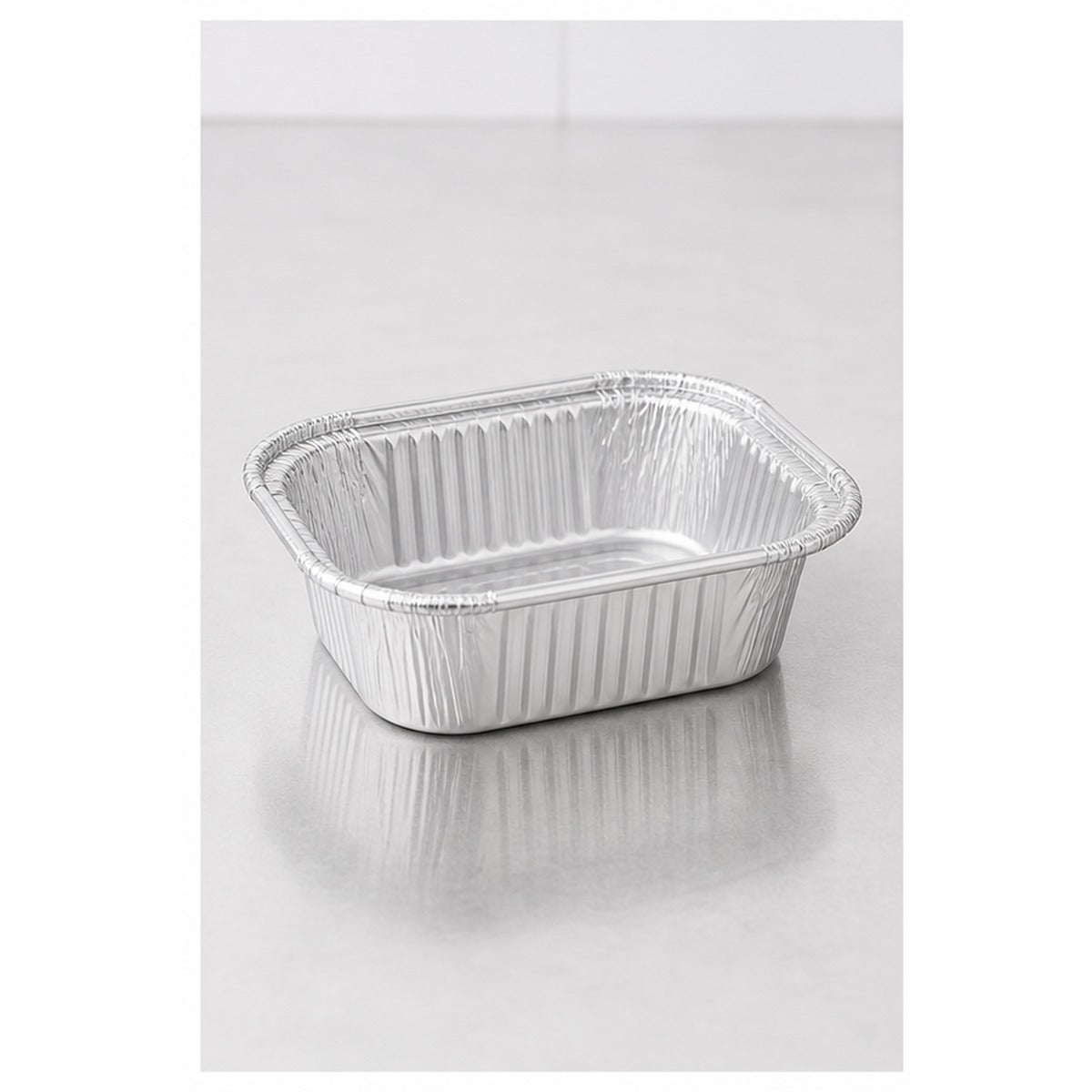 1lb Oblong Foil Take-Out Container - 1,000/Case
