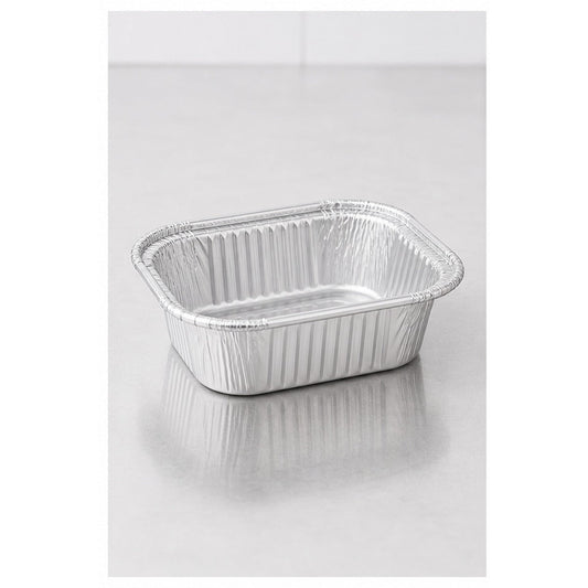 1lb Oblong Foil Take-Out Container - 1,000/Case