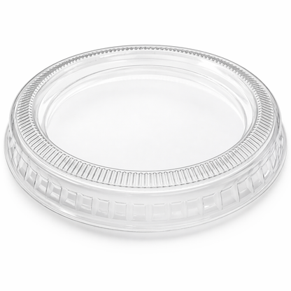 2 oz Clear Plastic Lids, 2500 Count Case