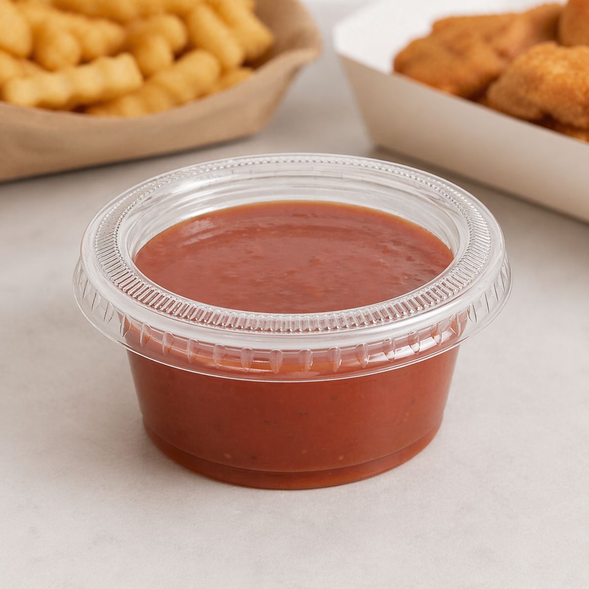 2 oz Clear Portion Cup Lids, 2500 Count Case