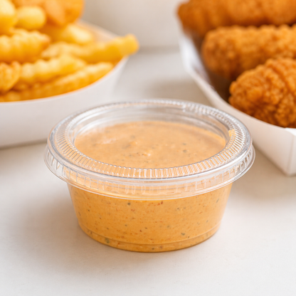 2 oz Clear Portion Cup Lids, 2500 Count Case