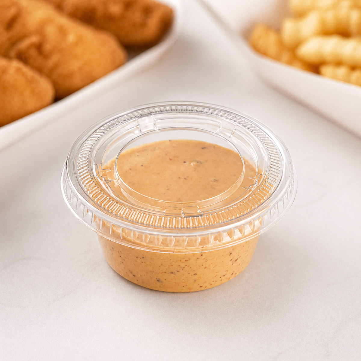 2 oz Clear Plastic Lids, 2500 Count Case